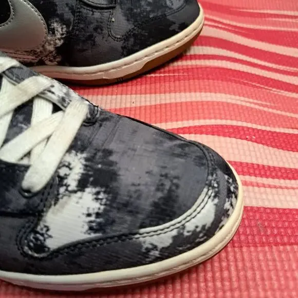 %Nike Dunk Sky High Print Black Sneakers Womens 543258-004 Size 10 / A 23 - Picture 7 of 13